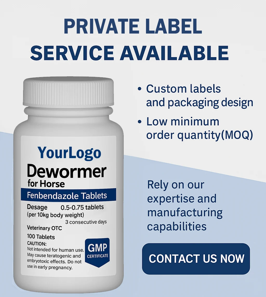 Broad-spectrum horse dewormer pellets with safe feed-through formula